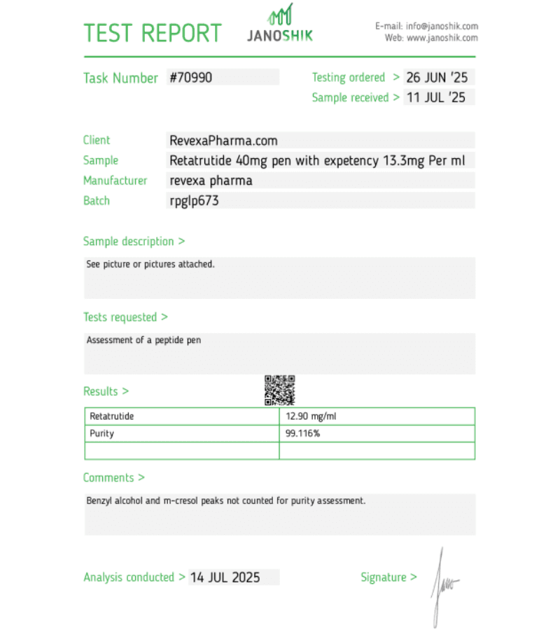 Revexa Pharma Retatrutide 40mg - Image 3
